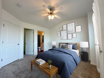 One, two and three bedroom townhomes